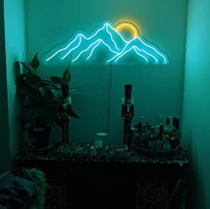 Kleurrijk Neon Berg Nachtlampje Nachtlampen