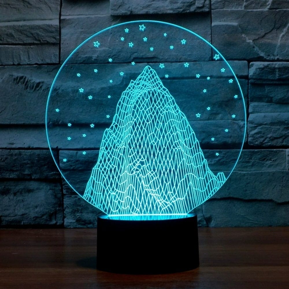 Kleurrijk Sneeuwberg Nachtlampje Nachtlampen