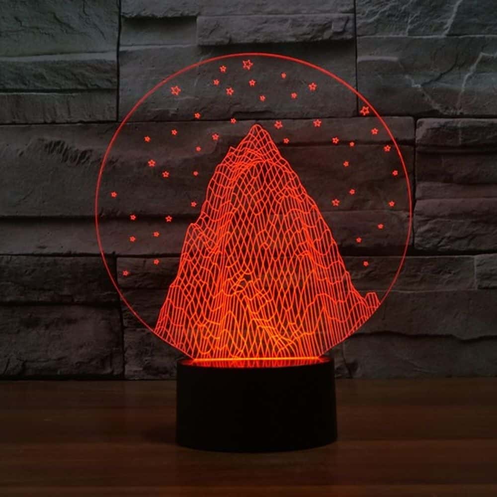 Kleurrijk Sneeuwberg Nachtlampje Nachtlampen