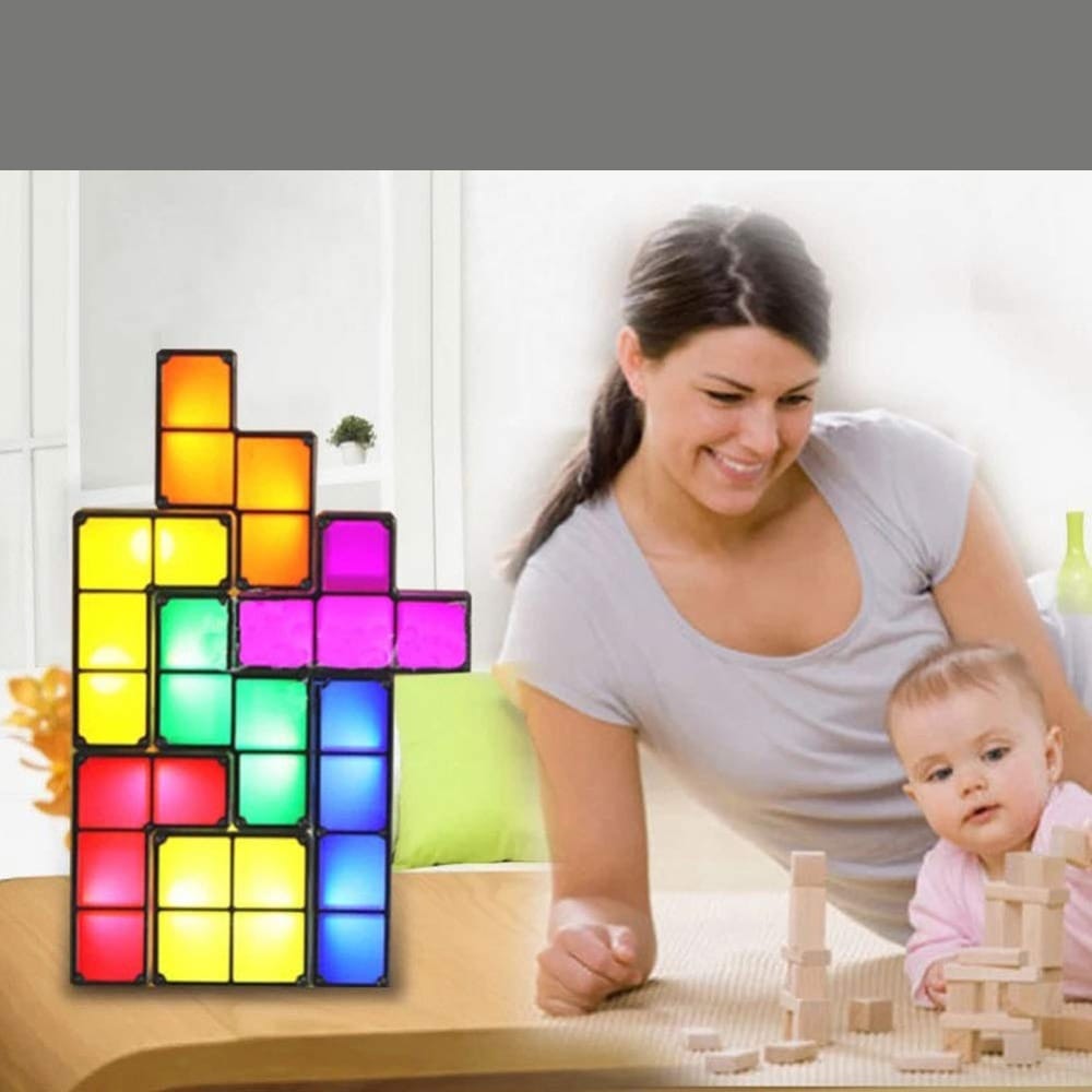 Kleurrijk Tetris Nachtlampje Nachtlampen