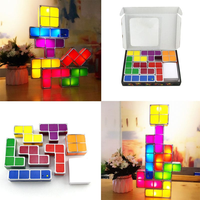 Kleurrijk Tetris Nachtlampje Nachtlampen