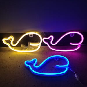Kleurrijk Walvis Nachtlampje Nachtlampen