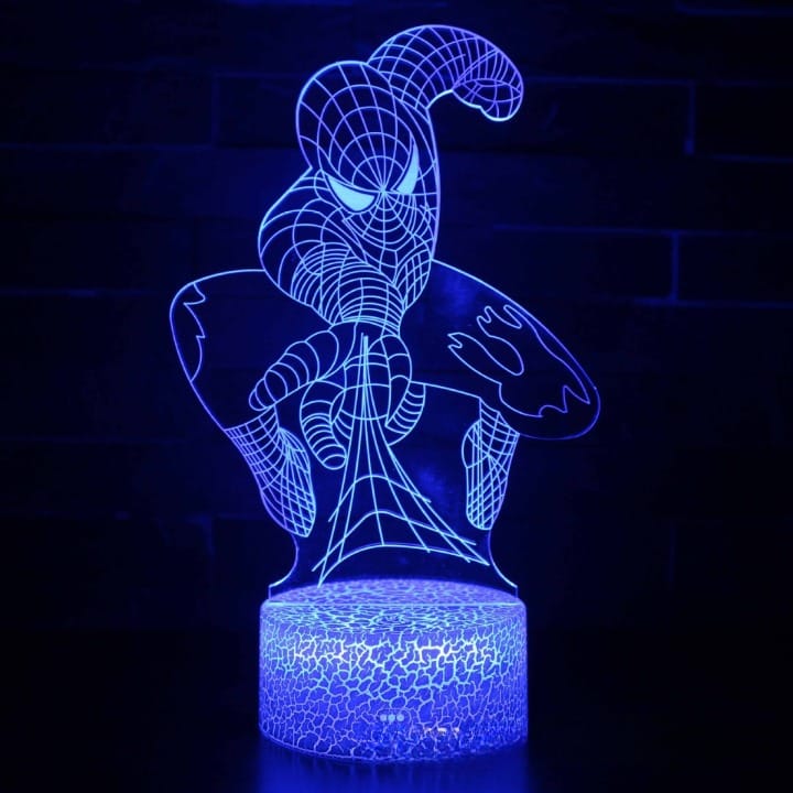 Kleurrijke 3D Spider-Man Disney LED Nachtlampje Nachtlampen