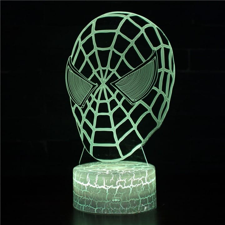 Kleurrijke 3D Spider-Man Disney LED Nachtlampje Nachtlampen
