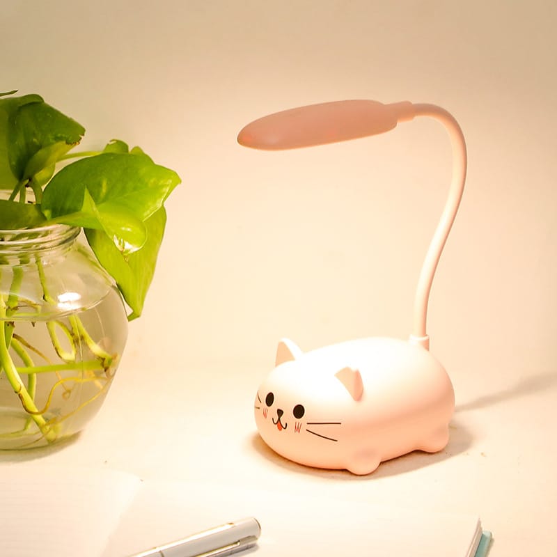 Kleurrijke Kat Tafellamp 7x9x18 cm Kinderkamer Verlichting Nachtlampen