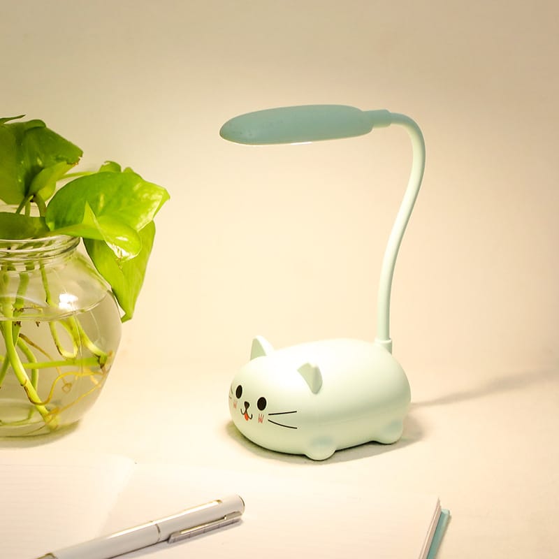 Kleurrijke Kat Tafellamp 7x9x18 cm Kinderkamer Verlichting Nachtlampen