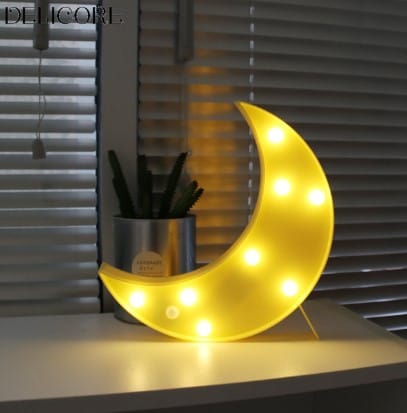 Kleurrijke LED Maannachtlampje Nachtlampen