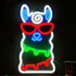 Kleurrijke Neon Alpaca USB Lamp 40x22cm Sfeervolle Verlichting Nachtlampen