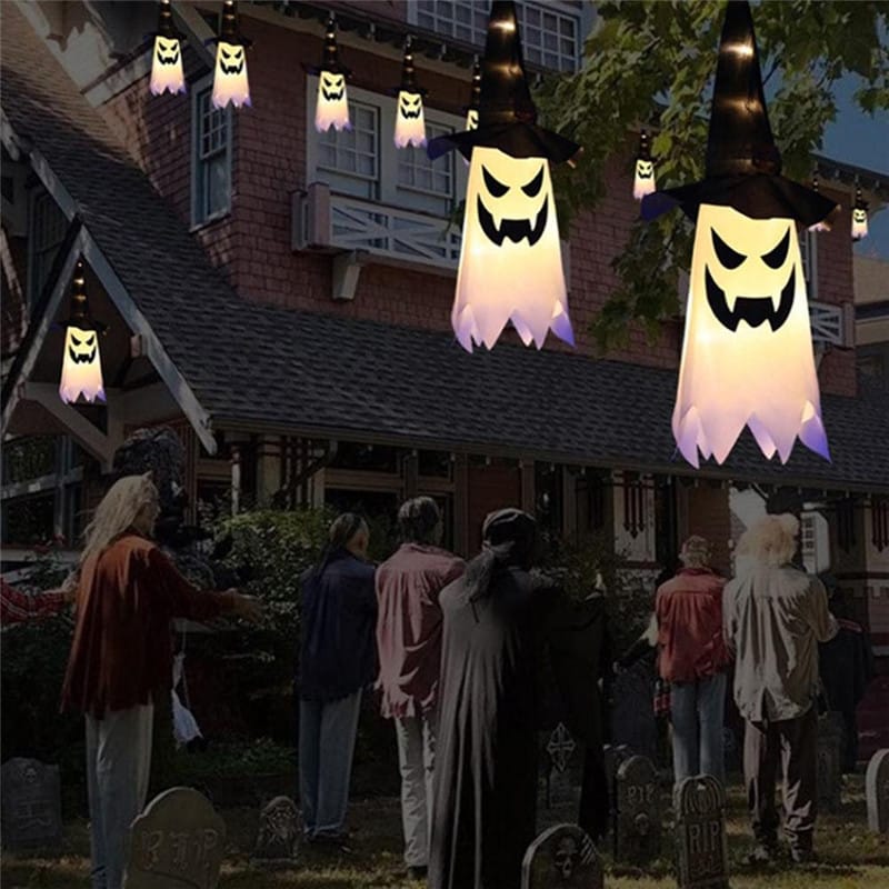 Knipperende LED spooklamp 45x20cm Nachtlampen