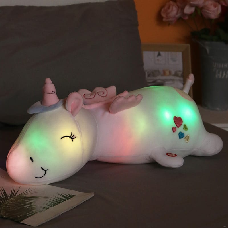 Knuffeleenhoorn Nachtlampje Met LED Nachtlampen