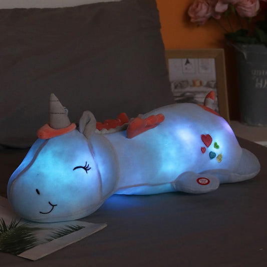 Knuffeleenhoorn Nachtlampje Met LED Nachtlampen