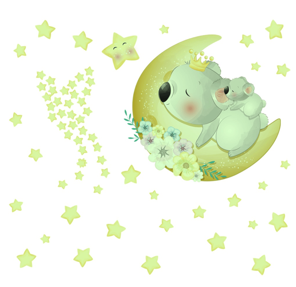 Koala Nachtlampje Sterren 19x30 Nachtlampen