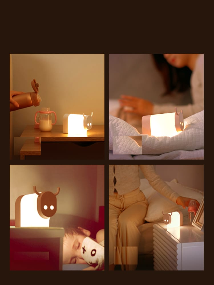 Koeienachtvormig Kindernachtlampje Nachtlampen