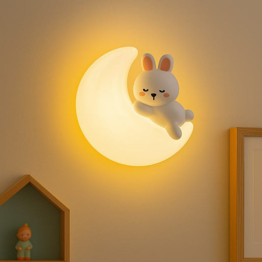 Konijn Wandlampje WallBunny Met Drie Lichtkleuren Nachtlampen