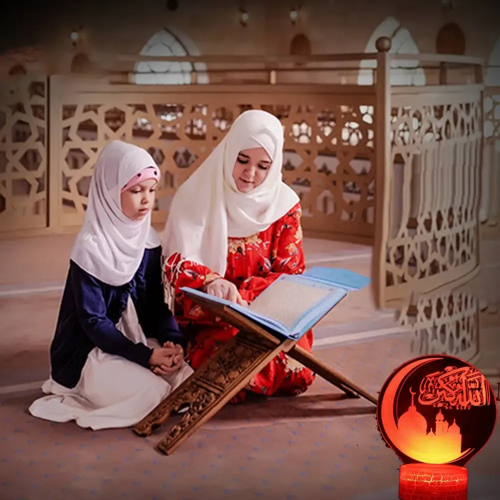 Koran Maan en Moskee Nachtlampje Nachtlampen