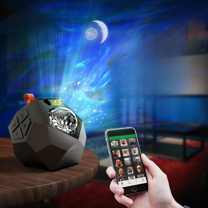 Koranische Projectie Bluetooth Luidspreker met Nachtlampje Nachtlampen