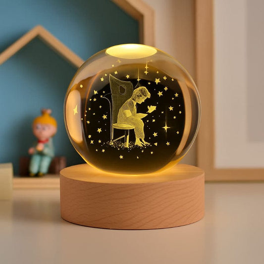 Kristallen Bol Nachtlampje Prins Nachtlampen