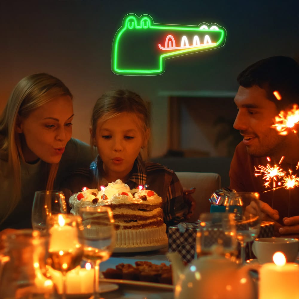 Krokodillenkop Dino Nachtlampje Nachtlampen