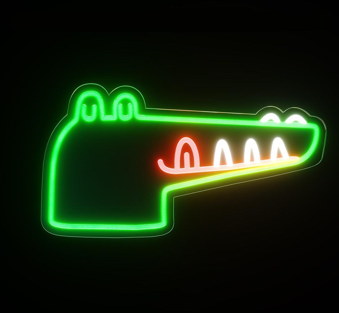 Krokodillenkop Dino Nachtlampje Nachtlampen