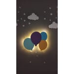 Houten Ballon en Olifant Nachtlamp Met LED Voor Kinderen Nachtlampen