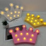 3D Kroon LED Wandlamp Nachtlampen