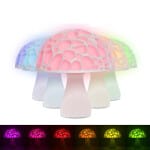 Paddenstoel LED Nachtlampje 3D Geprint, S 15 cm en M 20 cm, Kleurrijk Nachtlampen