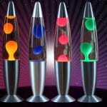 Lava Magma Lamp Nachtlampje 33x13x8.5 cm Retro Stijl Kleurig Nachtlampen
