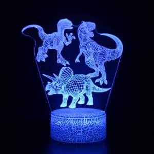 LED 3D Dinosaurus Gitaarlamp Kind Nachtlampen