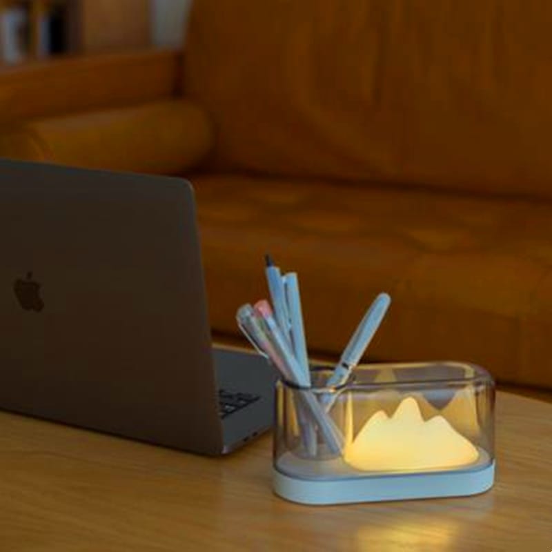 LED Berg Nachtlampje 18x9x7 cm Voor Baby Kamer Met Warme Gloed Nachtlampen