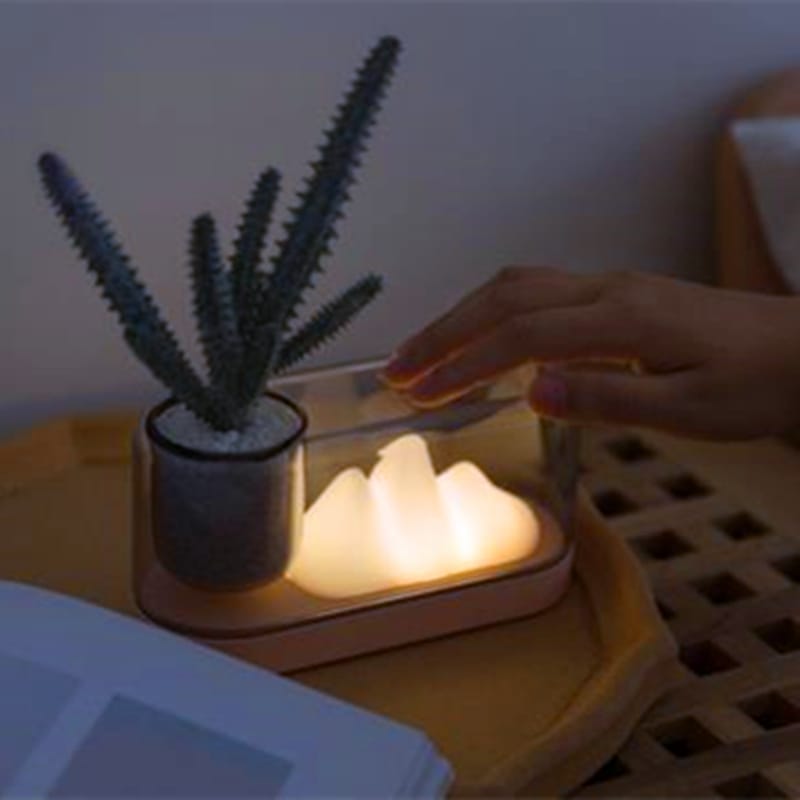 LED Berg Nachtlampje 18x9x7 cm Voor Baby Kamer Met Warme Gloed Nachtlampen