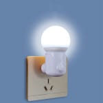 LED Bol Stekker Nachtlampje Zacht Licht 3.5 x 9 x 6.5 cm Nachtlampen