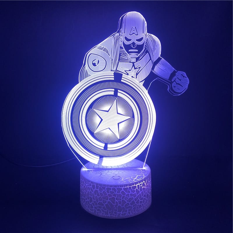 LED Captain America Lamp Nachtlampen