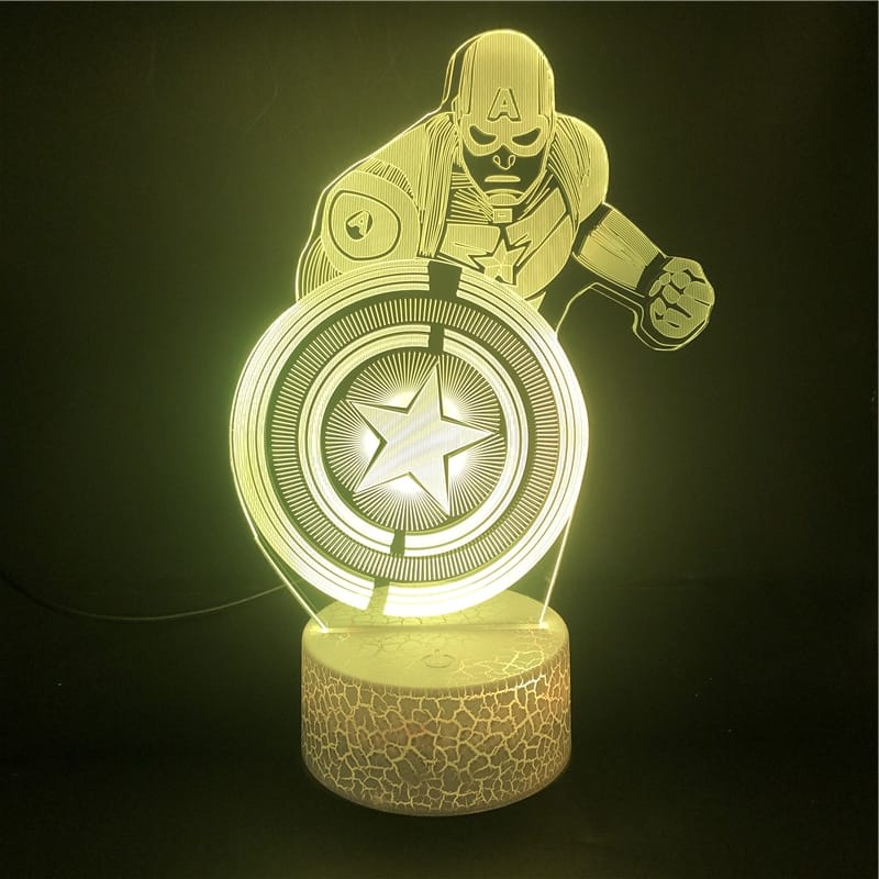 LED Captain America Lamp Nachtlampen