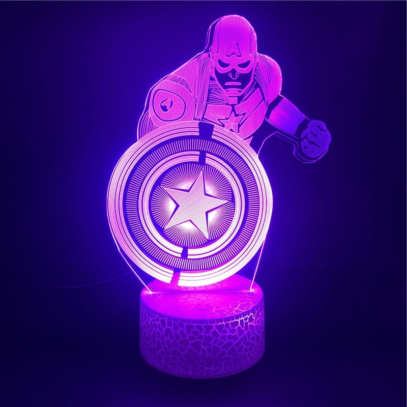 LED Captain America Lamp Nachtlampen