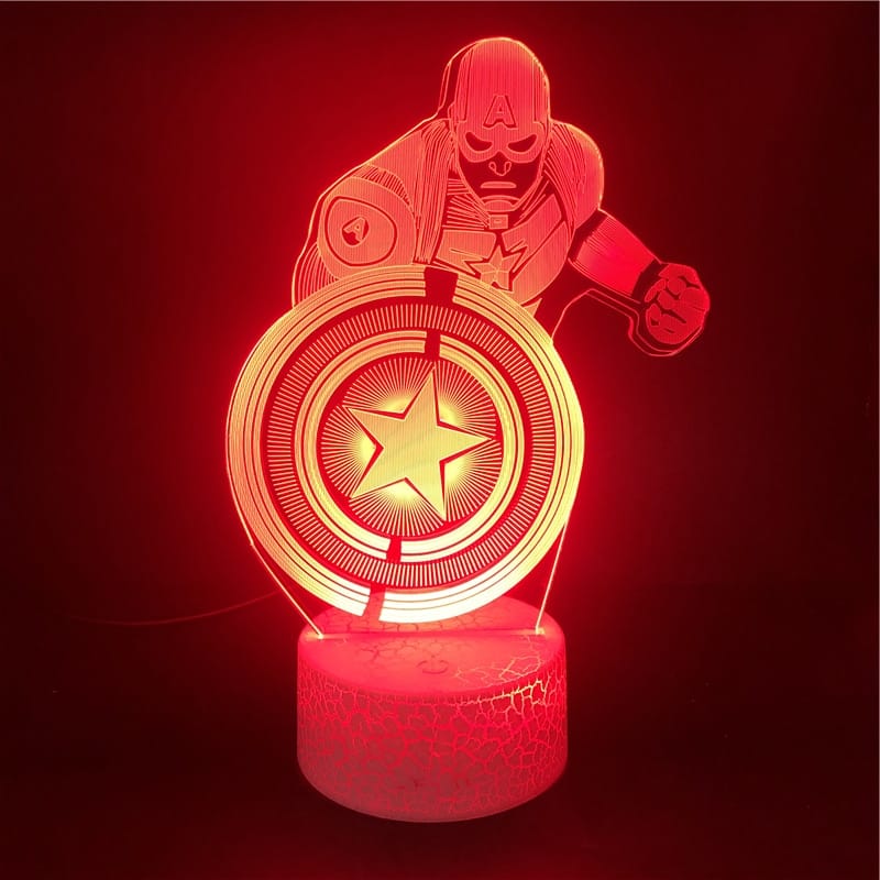 LED Captain America Lamp Nachtlampen