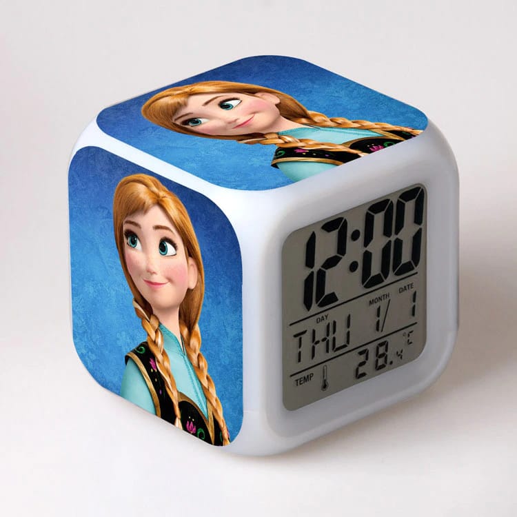 LED Disney Anna Nachtlampje Tekenfilm IJskoningin Voor Kinderen Nachtlampen