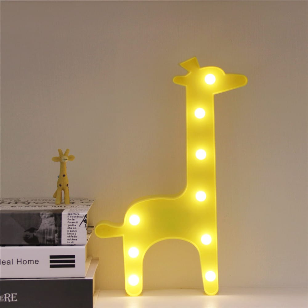 Led Giraf Nachtlampje 30x20 cm Zacht Licht Nachtlampen