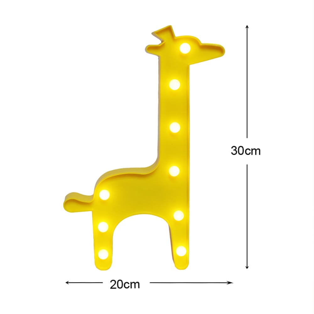 Led Giraf Nachtlampje 30x20 cm Zacht Licht Nachtlampen
