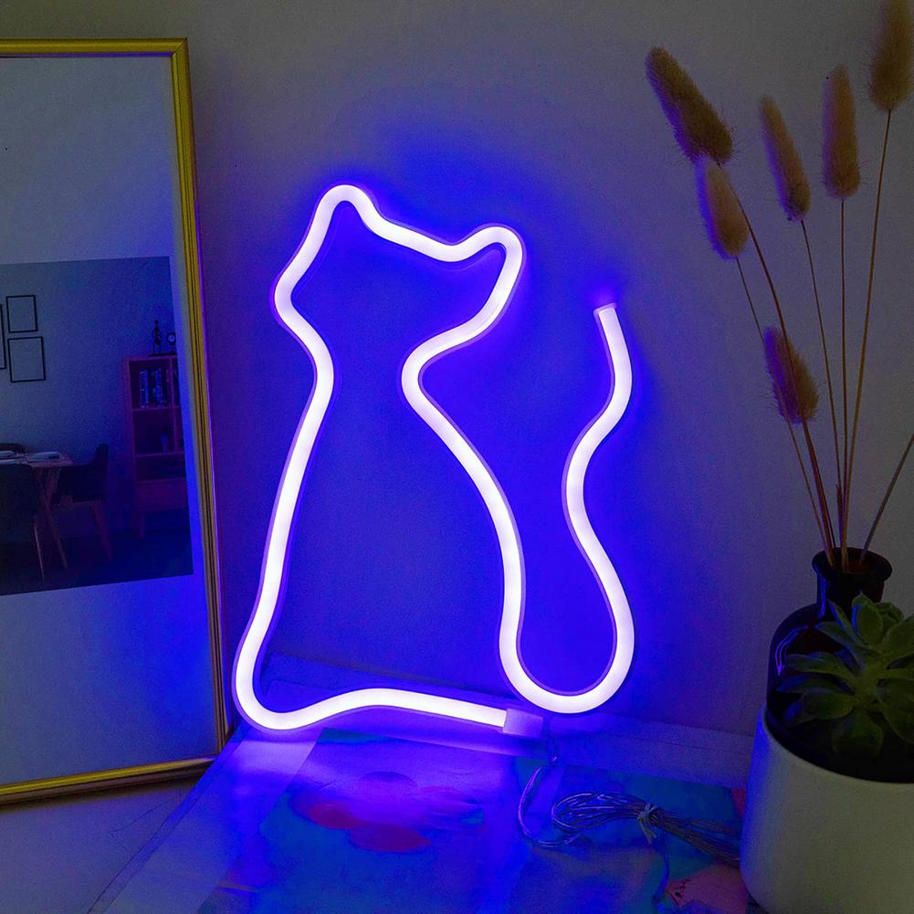 LED Kat Lichtpaneel 23.5x17 cm Nachtlampen