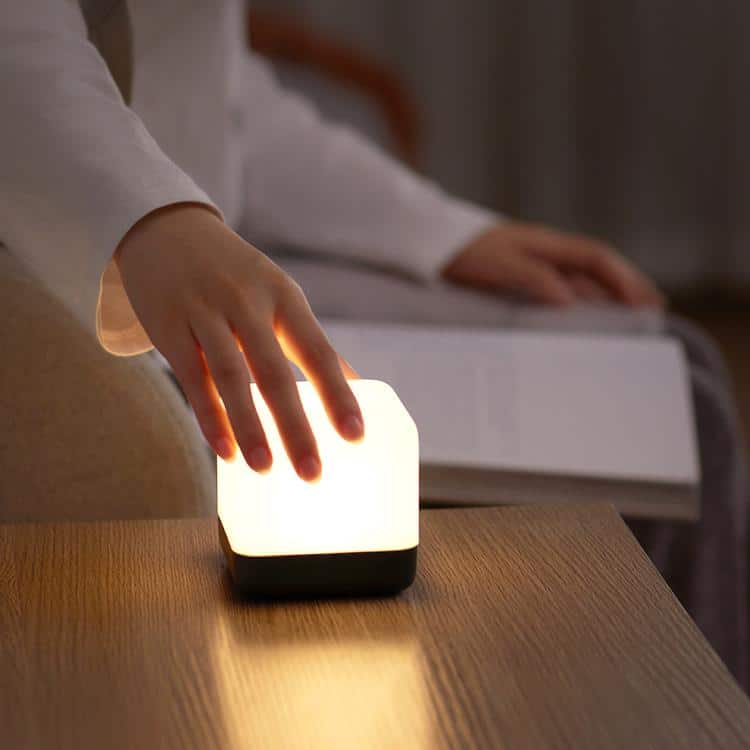 LED Kubuslamp 8x8x8 cm met Timer Nachtlampen
