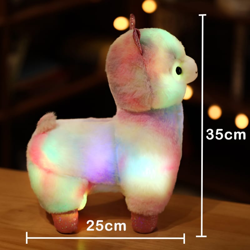 LED Lama Knuffel 35 cm Nachtlampen