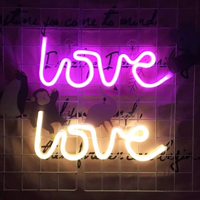 LED Liefde Neonlamp 35,5 x 13 cm Voor Moderne Slaapkamer Nachtlampen