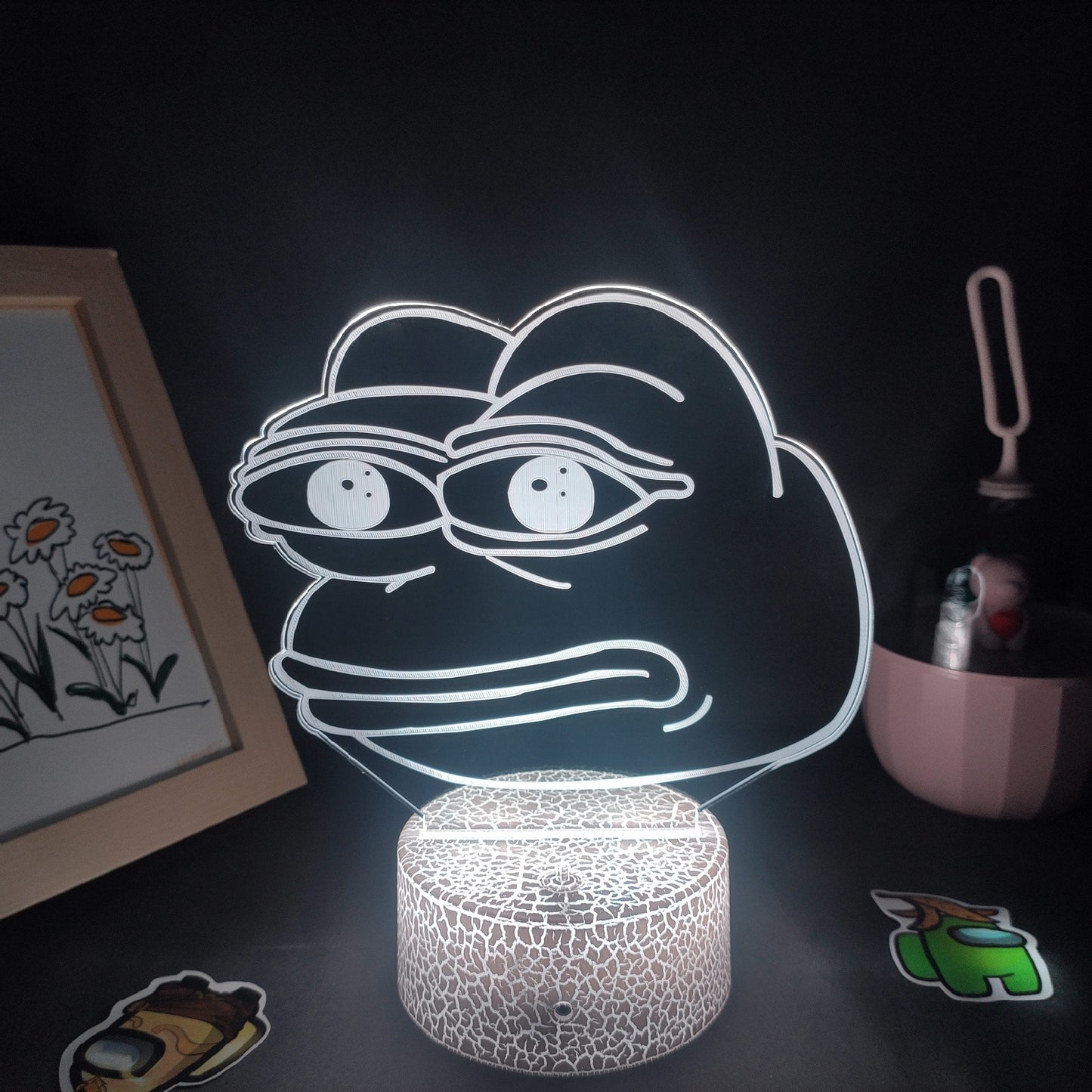 LED Neon Kikkerlamp 22,5x16x5 cm Multicolor Nachtlampen