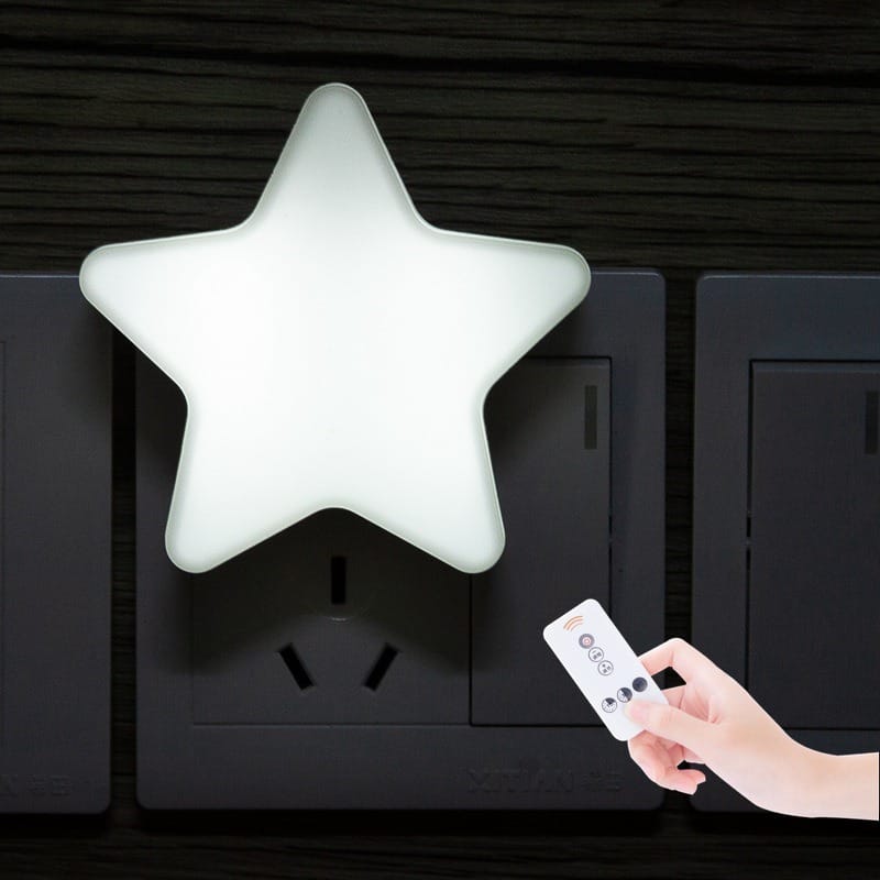 LED Stervormige Wandlamp Met Afstandsbediening Nachtlampen