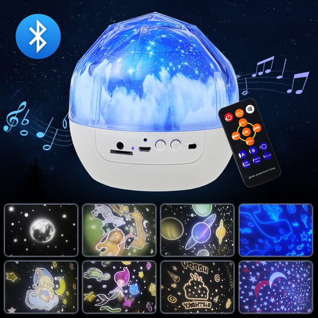LED Universum Projector Met Afstandsbediening 13x12 cm Nachtlampen