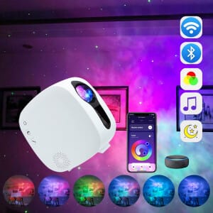 LED Universum Projector Met Afstandsbediening 13x12 cm Nachtlampen