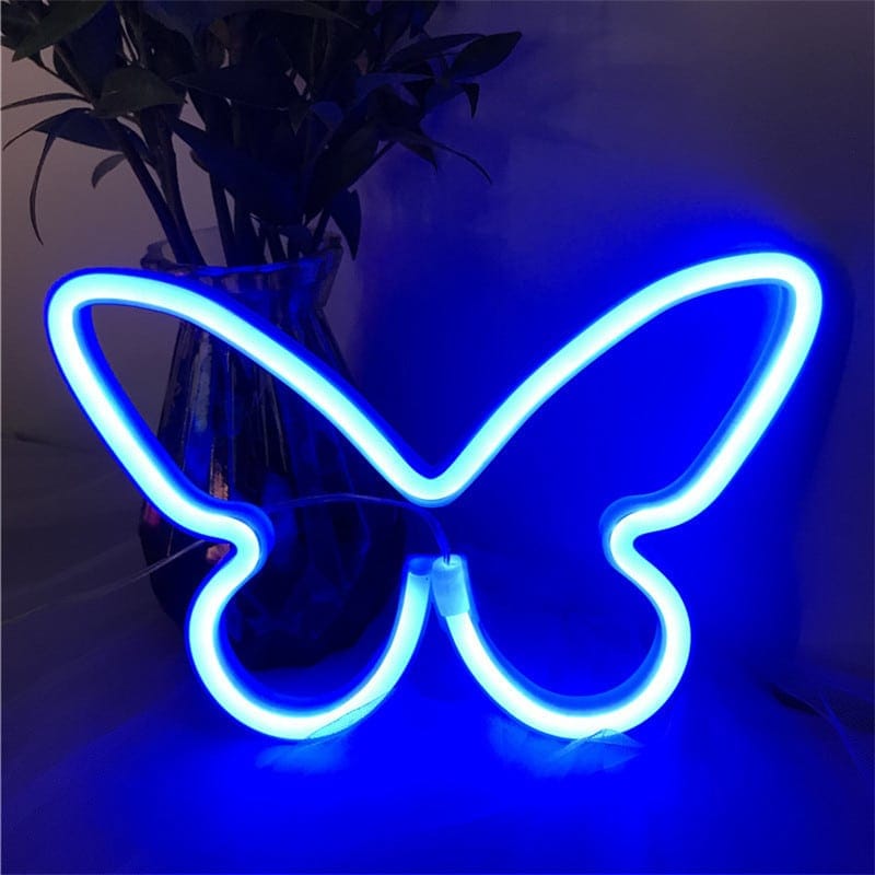 Led Vlinder Neonlamp Draagbare Lamp 22,5 x 16 x 2 cm Nachtlampen