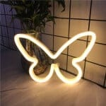 Led Vlinder Neonlamp Draagbare Lamp 22,5 x 16 x 2 cm Nachtlampen
