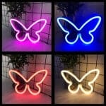 Led Vlinder Neonlamp Draagbare Lamp 22,5 x 16 x 2 cm Nachtlampen