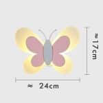 LED Vlinder Wandlamp 17x24 cm Nachtlampen